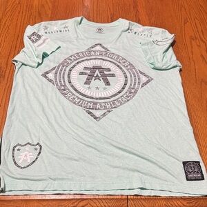 American Fighter Light Green Graphic Tee 2XL